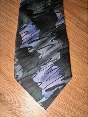 VINTAGE 1996 Jerry Garcia Silk Tie Multicolor Art Wide Long